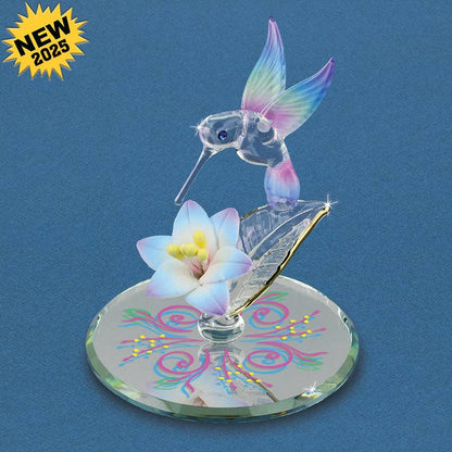 Glass Hummingbird Figurine