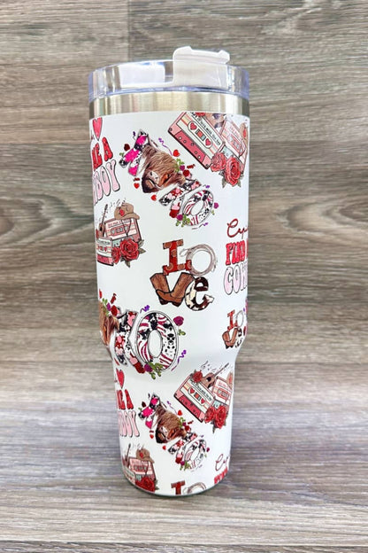 Highland Cow Western Stainless-Steel Tumbler