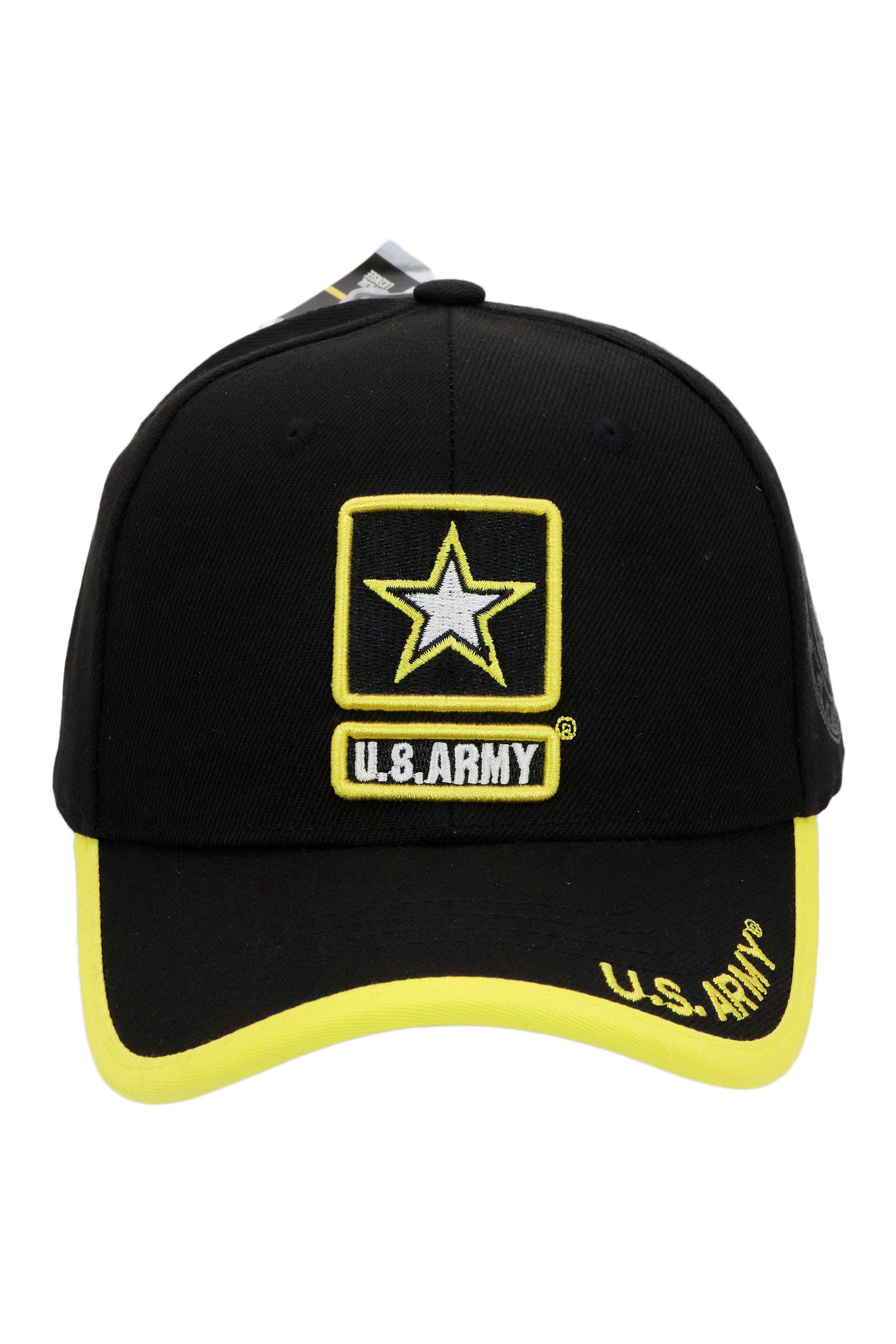 U.S. Army Star Logo Licensed Baseball Cap: BLACK / ONE SIZE