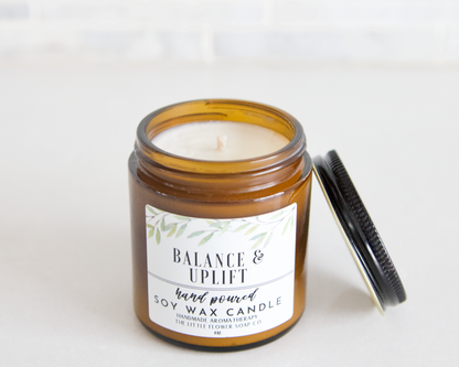 The Little Flower Soap Co - Balance and Uplift 4oz Soy Candle