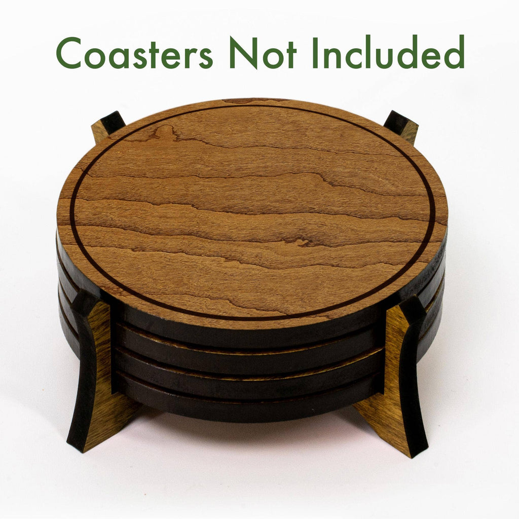 Cherry Wood Coaster Holder