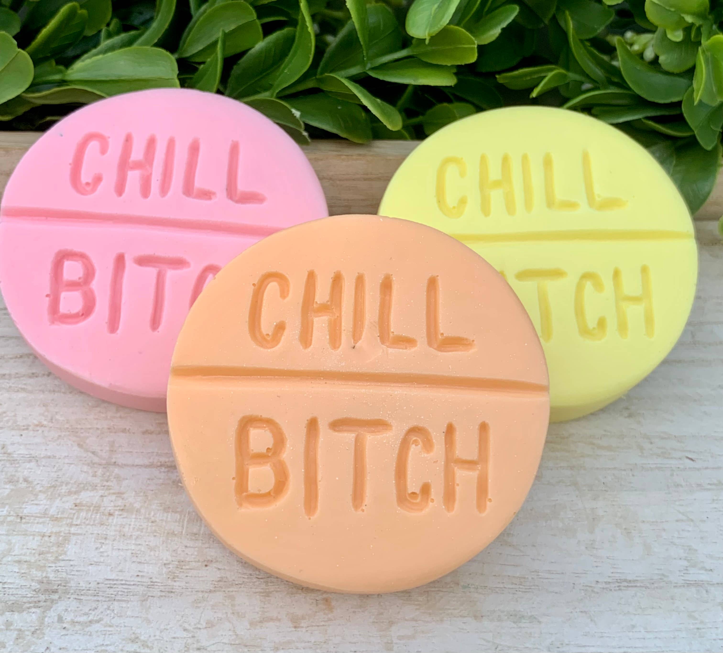 Chill B**ch Yellow/Lemon Pill Soap: