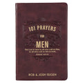 101 Prayers for Men Brown Faux Leather Gift Book - Psalm 145