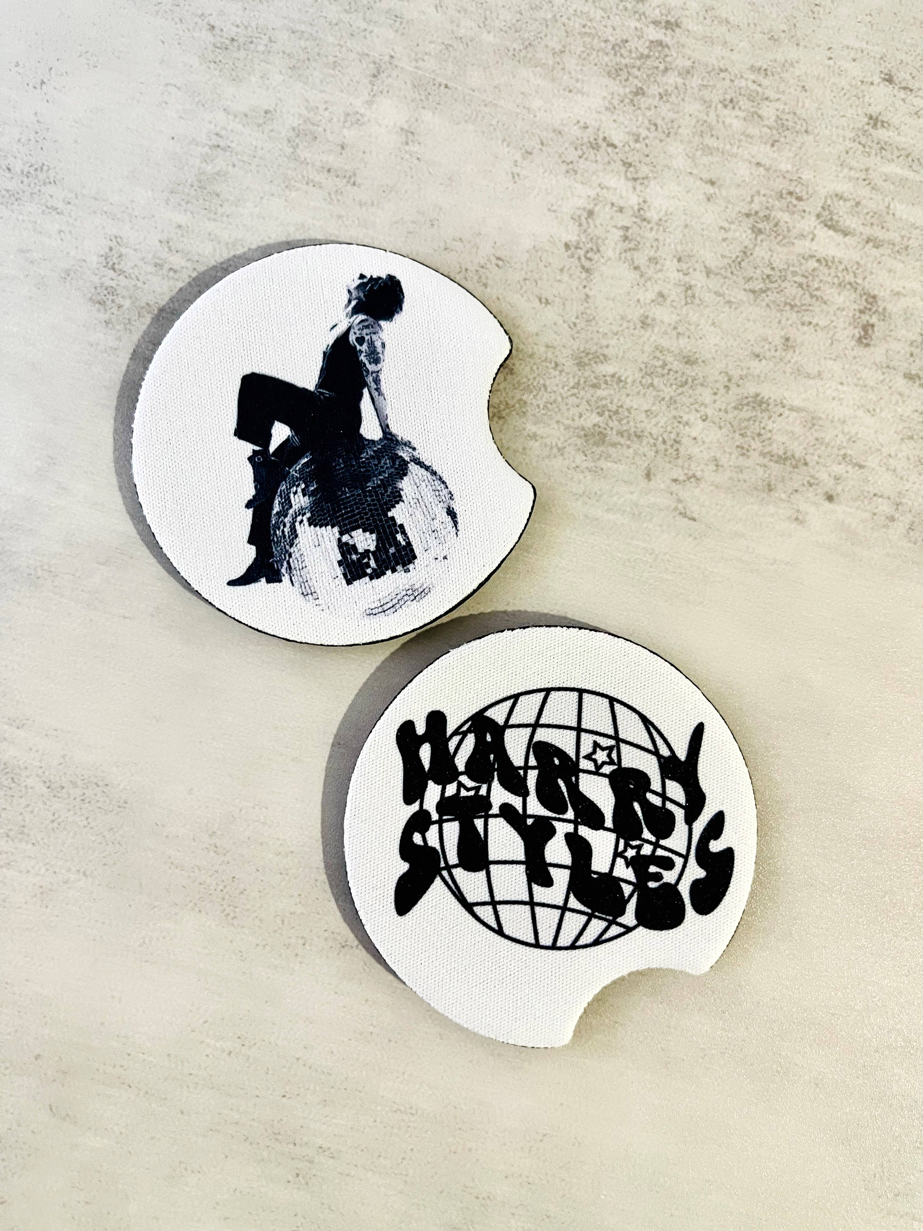 Harry Styles Disco Ball 2 Car Coasters