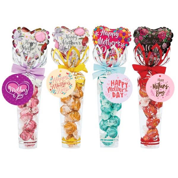 Lindt Lindor Chocolate Truffle Tower With Balloon - Mother's Day