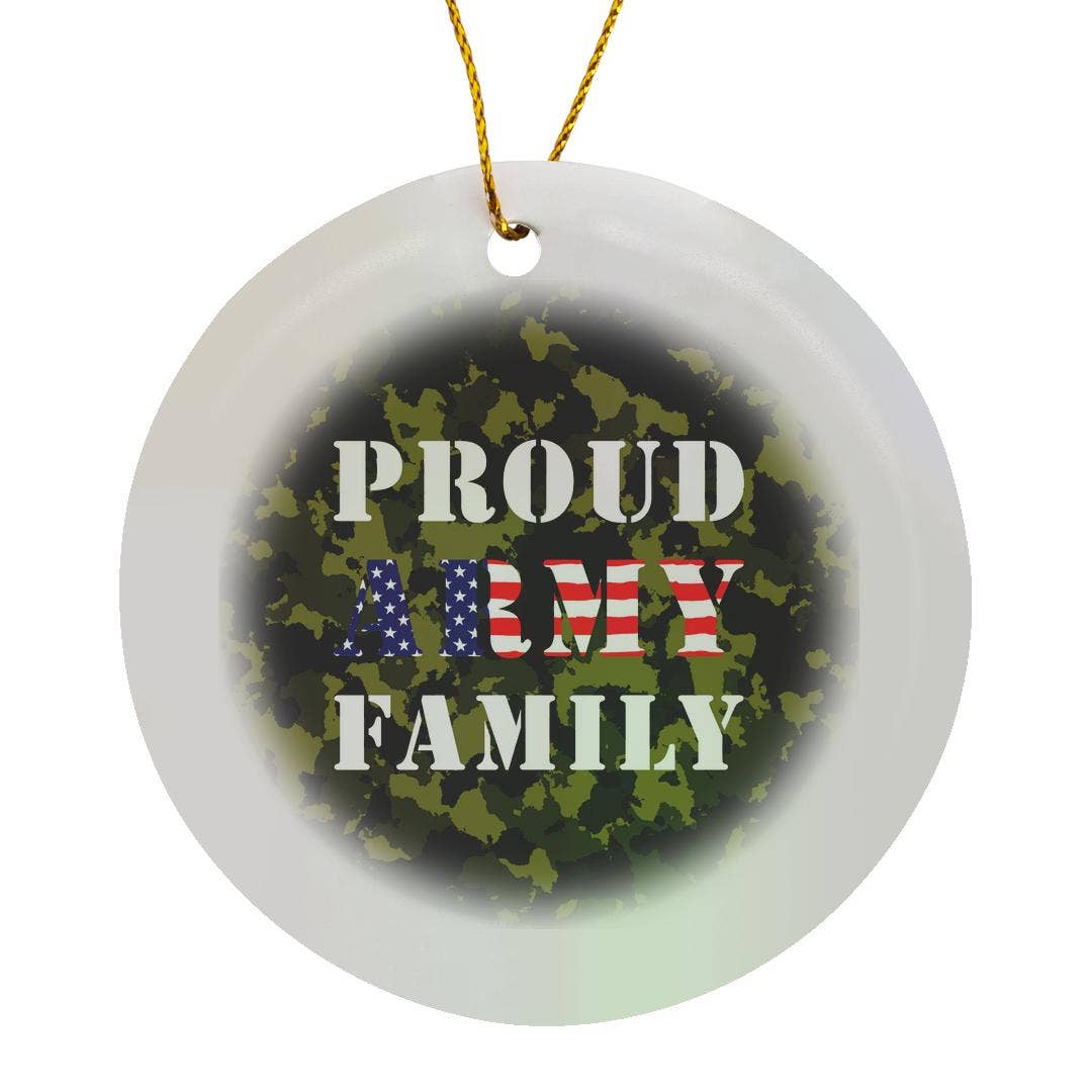 Proud ARMY family. American flag, Ornament