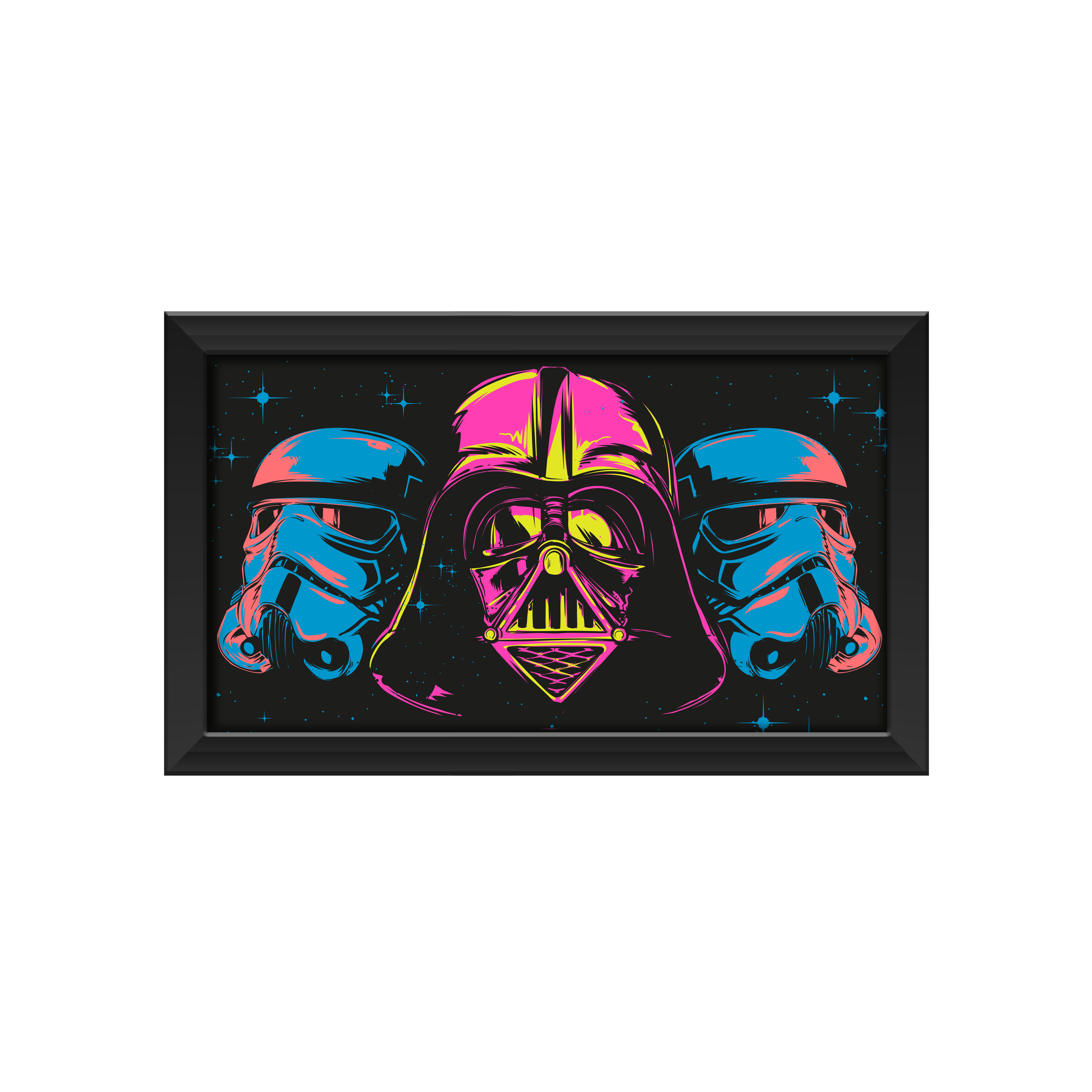 Star Wars Neon Vader Wall Art