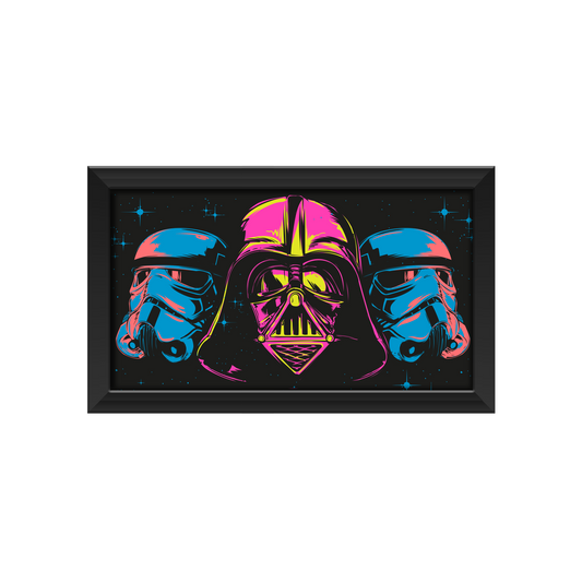 Star Wars Neon Vader Wall Art