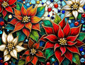 Glazing Poinsettias 1000 Piece Jigsaw Puzzle