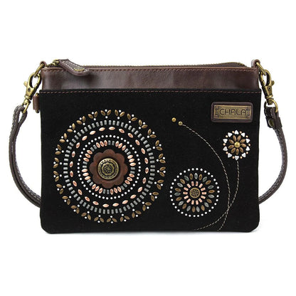 Starburst Dazzled Mini Crossbody Black