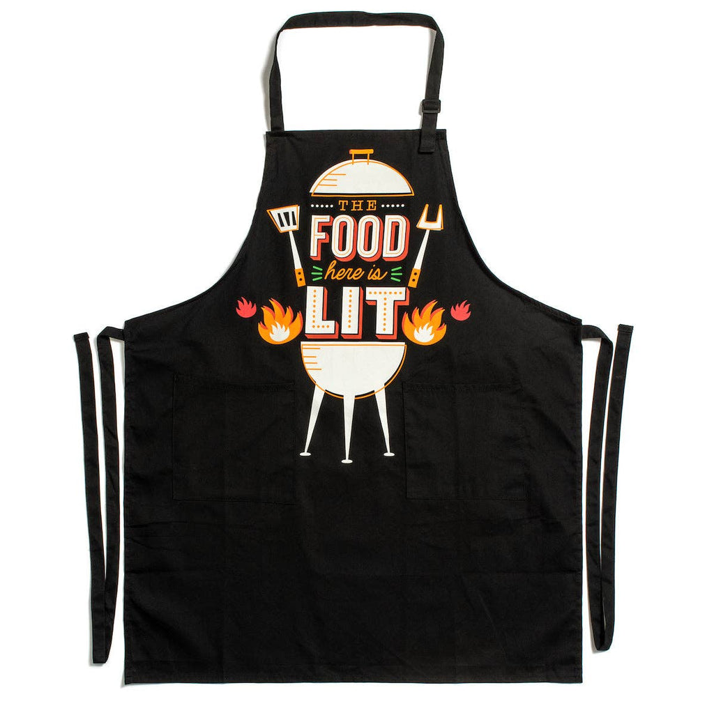 The Food Here Is Lit Apron
