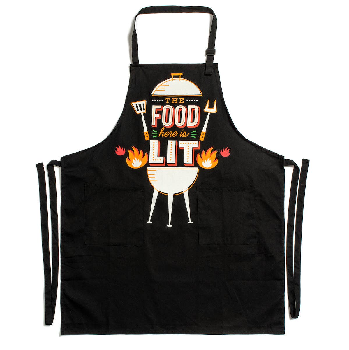 The Food Here Is Lit Apron
