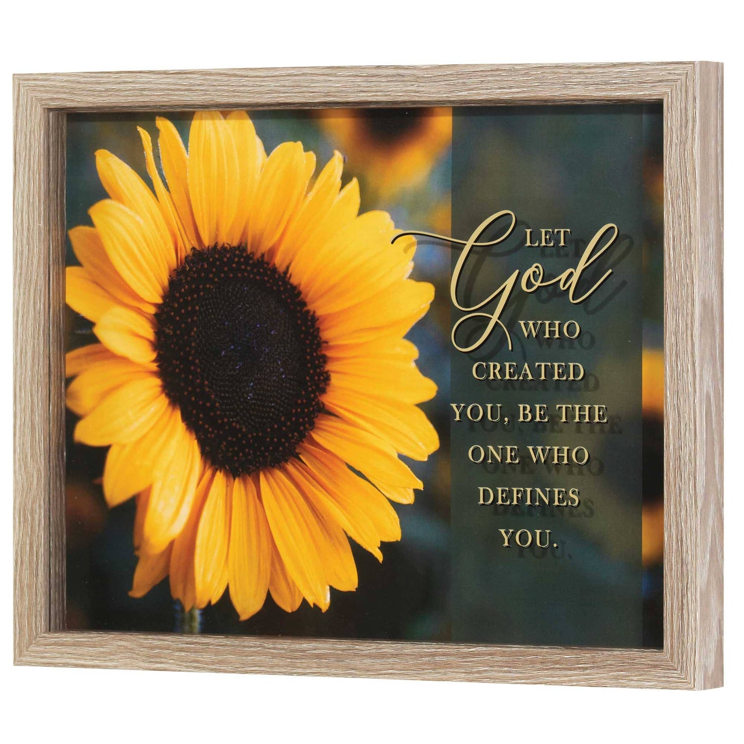 Let the God Who Created You..Framed Print