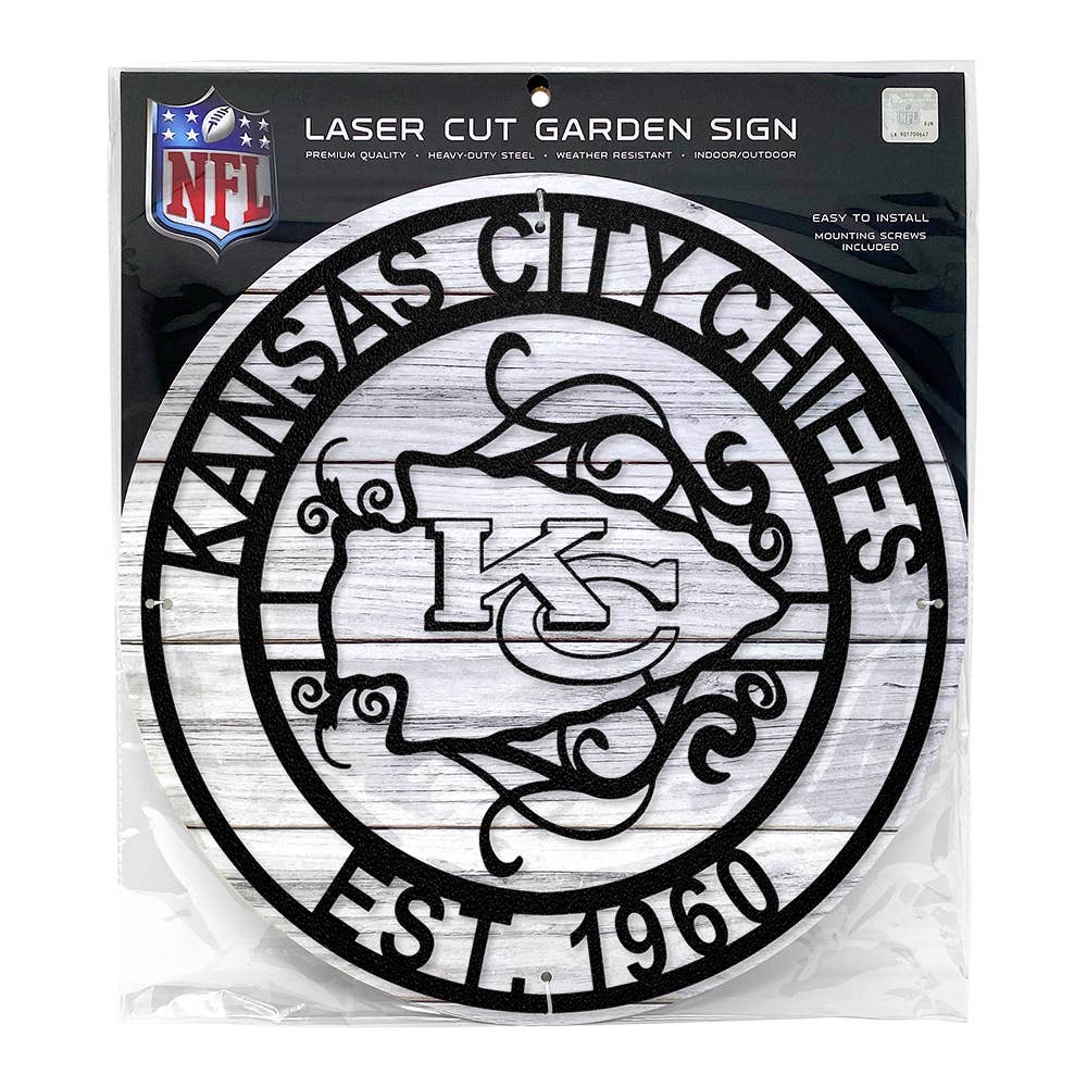 Kansas City Chiefs Laser Cut Metal Sign