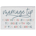 Marriage Tip Cleaning Sign