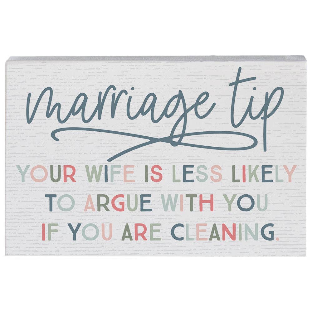 Marriage Tip Cleaning Sign