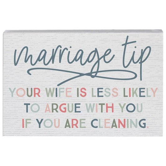Marriage Tip Cleaning Sign