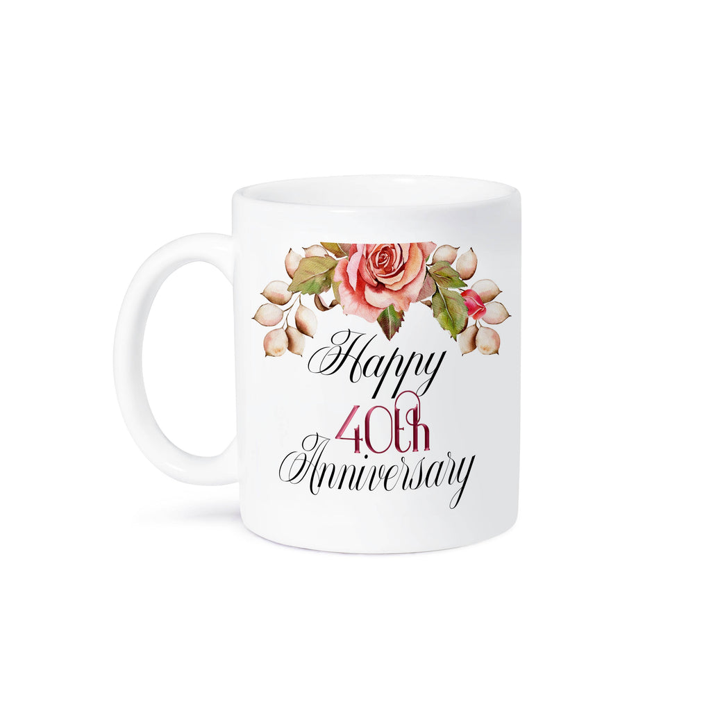 Happy 40th Anniversary Mug