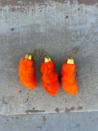 Lucky Rabbit foot - Genuine : Red