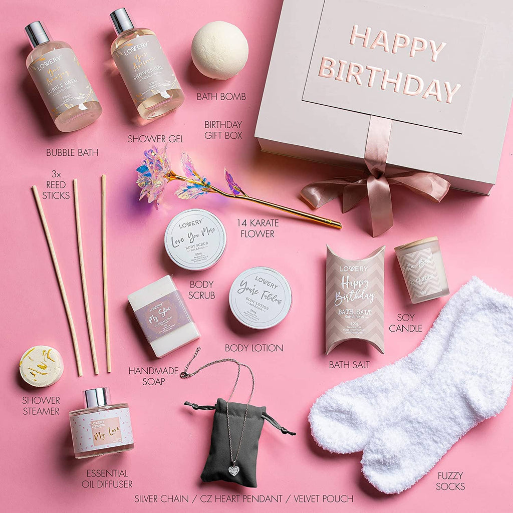 Happy Birthday Bath Spa Gift Basket