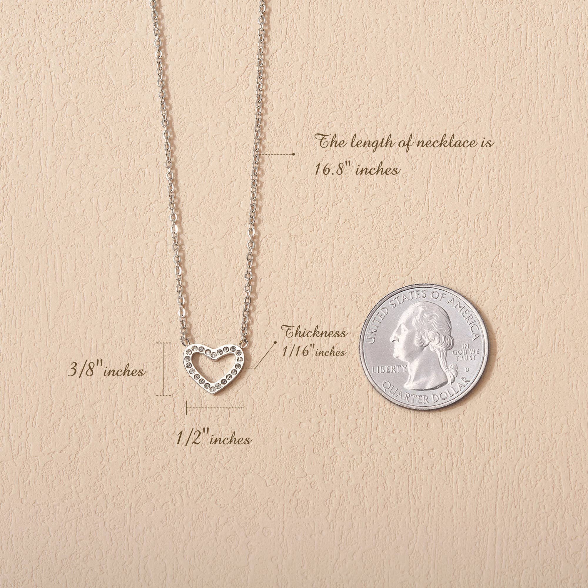 Happy 18th Birthday Heart Necklace/ Silver