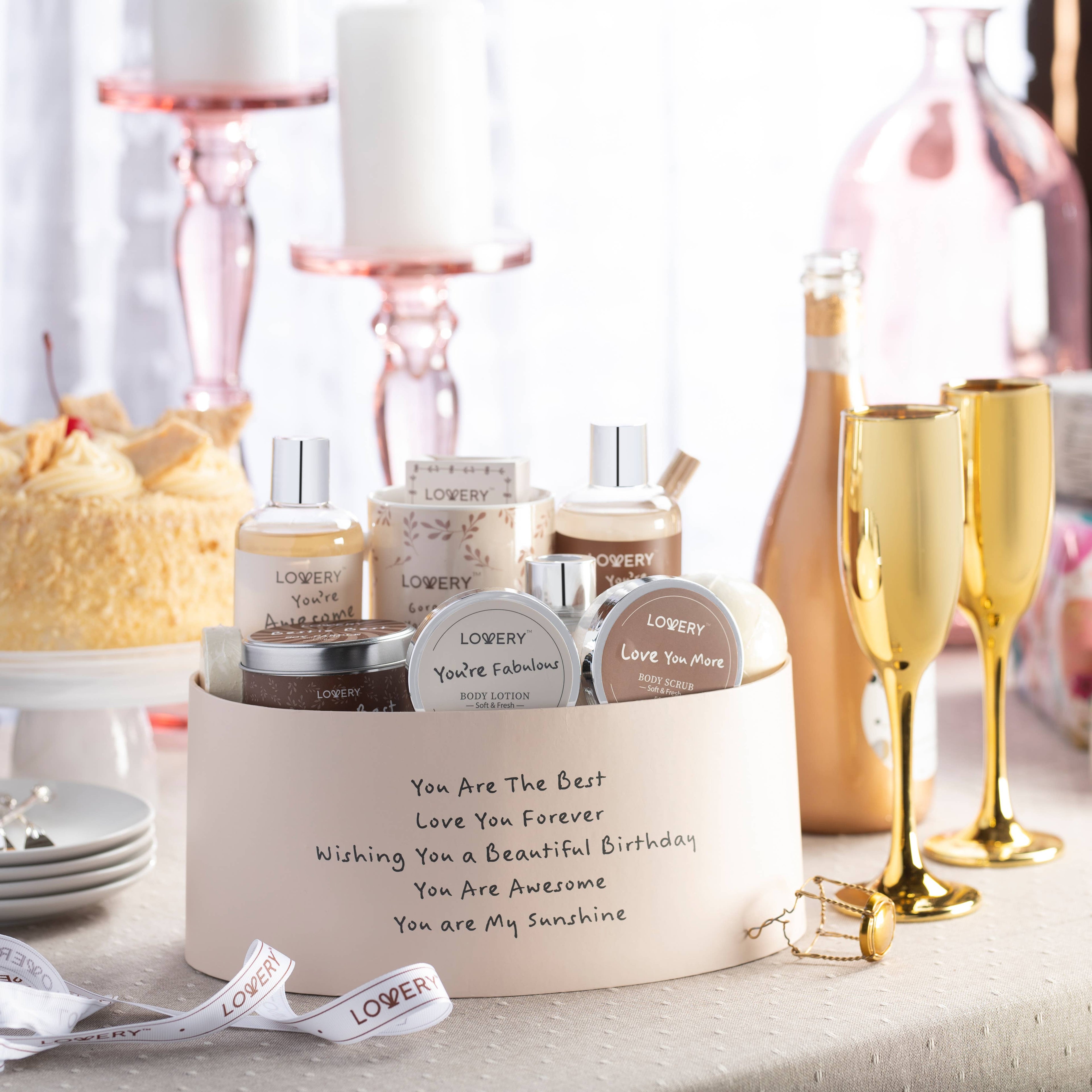 Birthday Bath and Body Spa Gift Basket