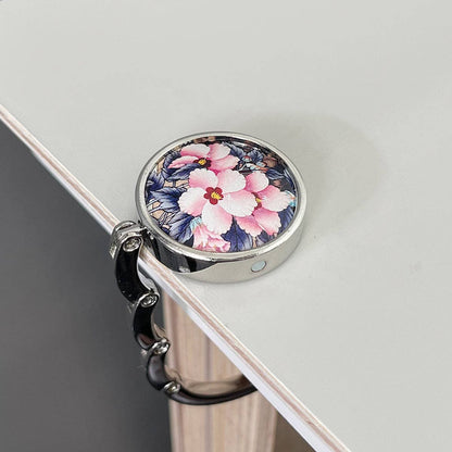 Purse Hook Hanger, Foldable Handbag Table H: Sunflower