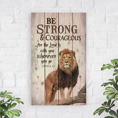 Be Strong & Courageous Joshua 1:9 Pallet Décor