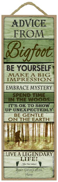 Advice from Big Boot Wood Plank