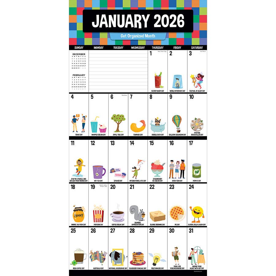 Every Day's A Holiday 2026 Wall Calendar