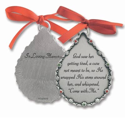 God Saw Her Memorial Tear Ornament