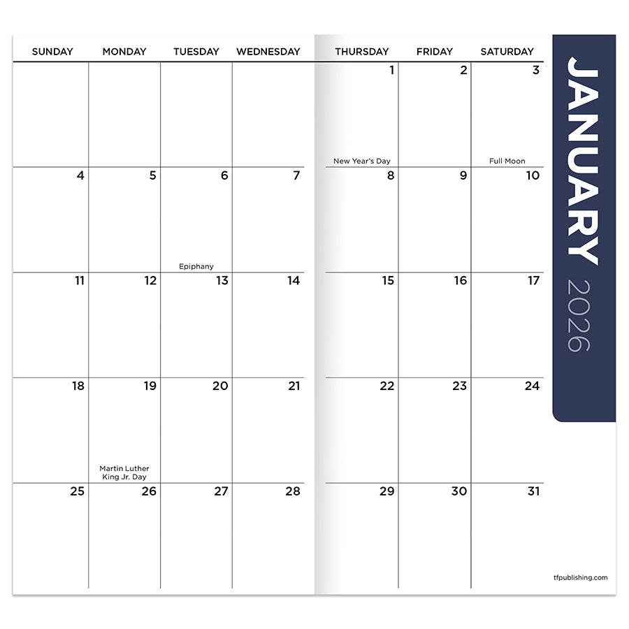 2026-2027 Smiley Small Monthly Pocket Planner