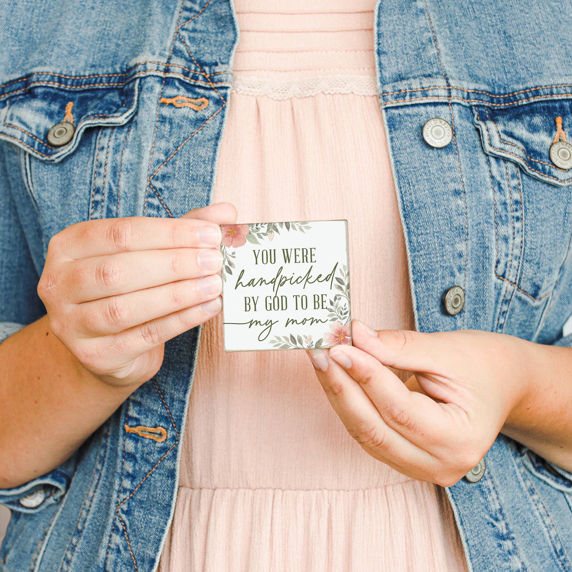You Were Handpicked By God To Be My Mom - Square Magnets