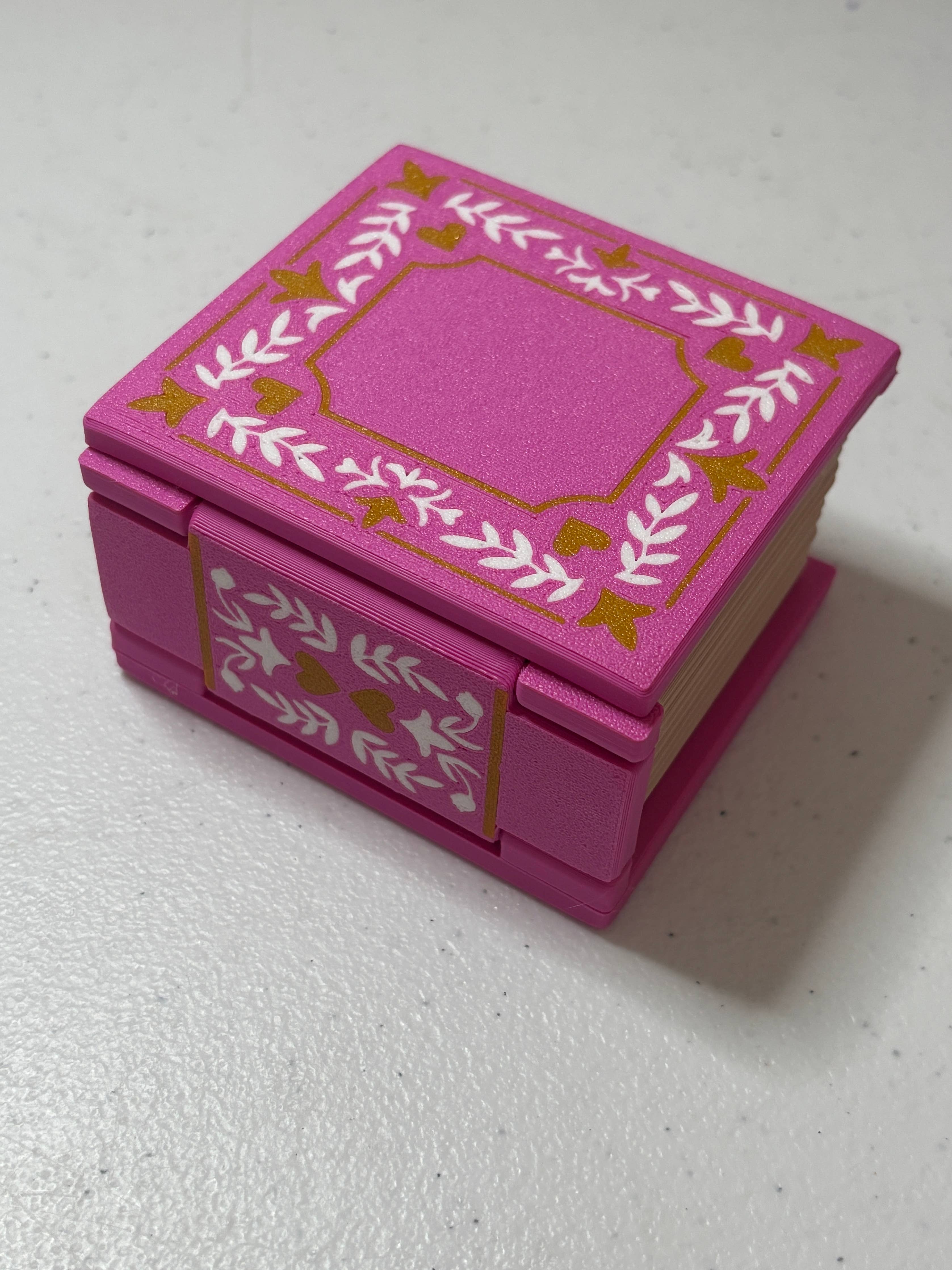 Book Shaped Trinket Box: Moon (blue)