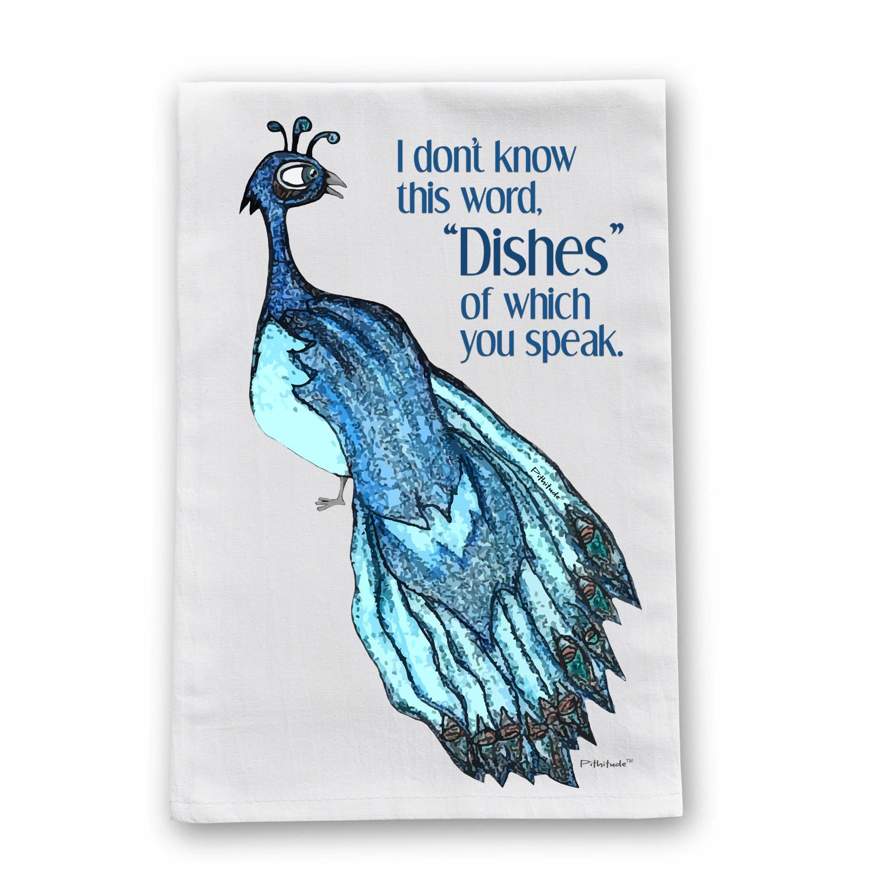Peacock Dishes Dish Towel