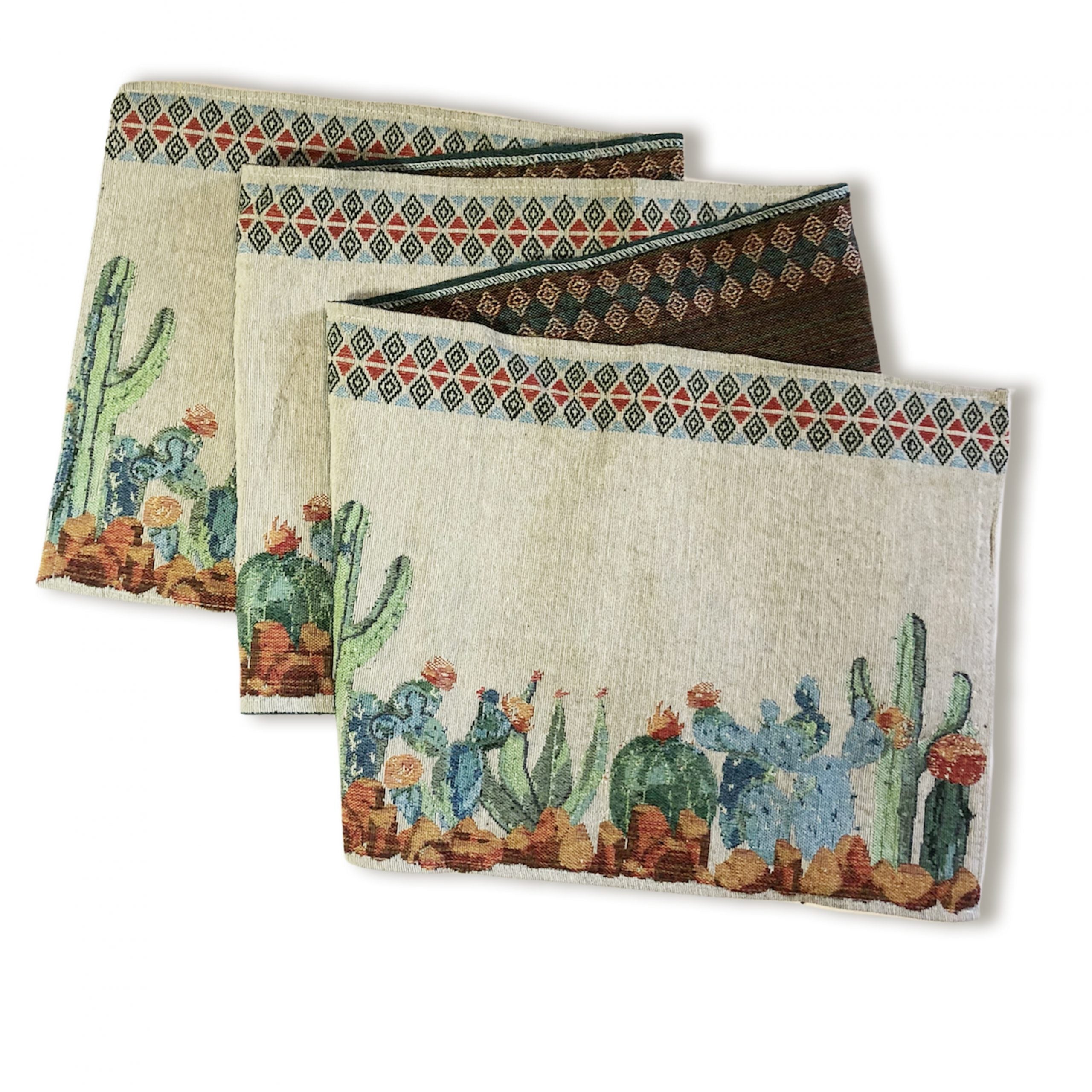 Desert In Bloom Cactus Table Runner