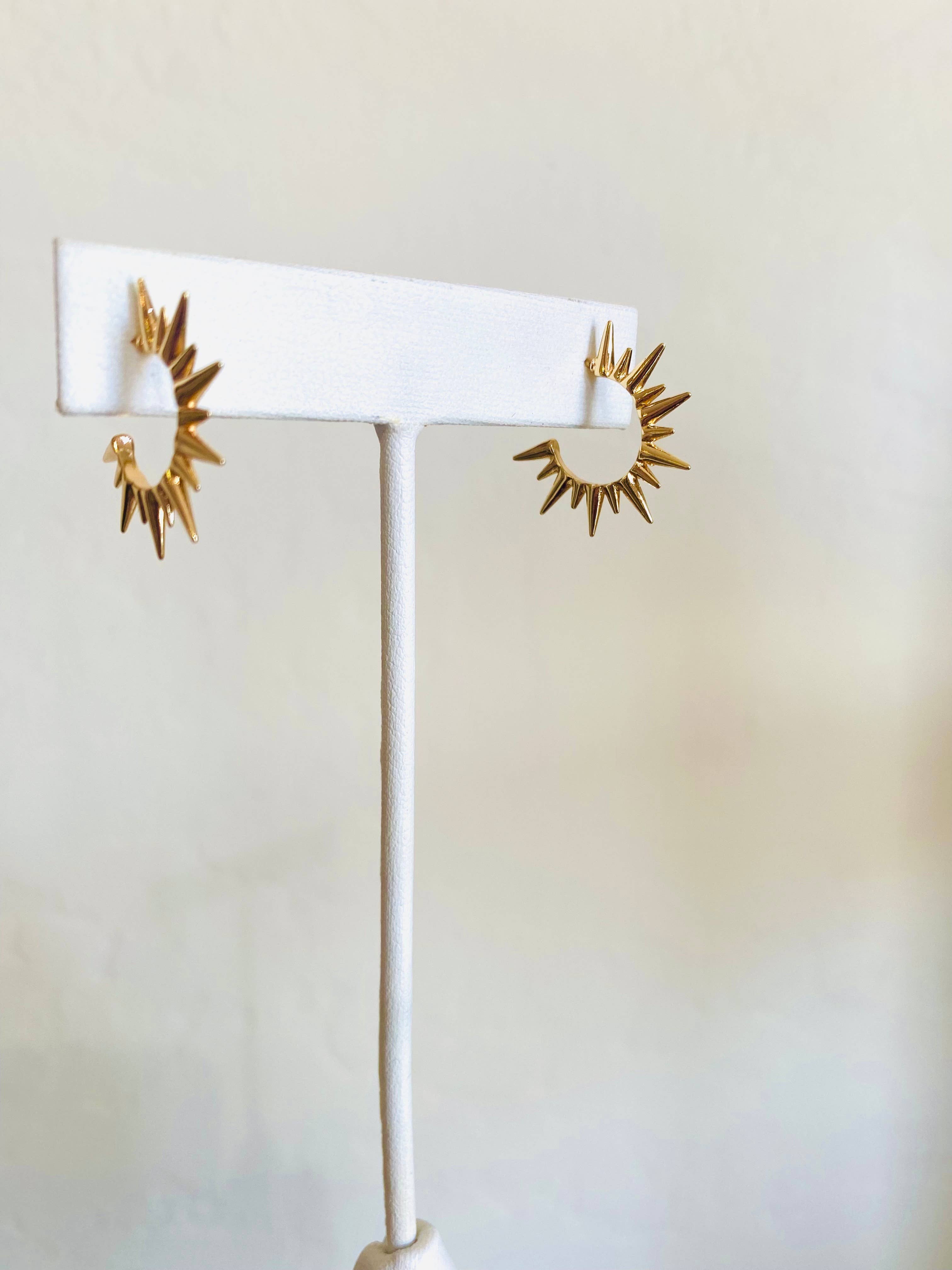 Spikey Hoop Earrings