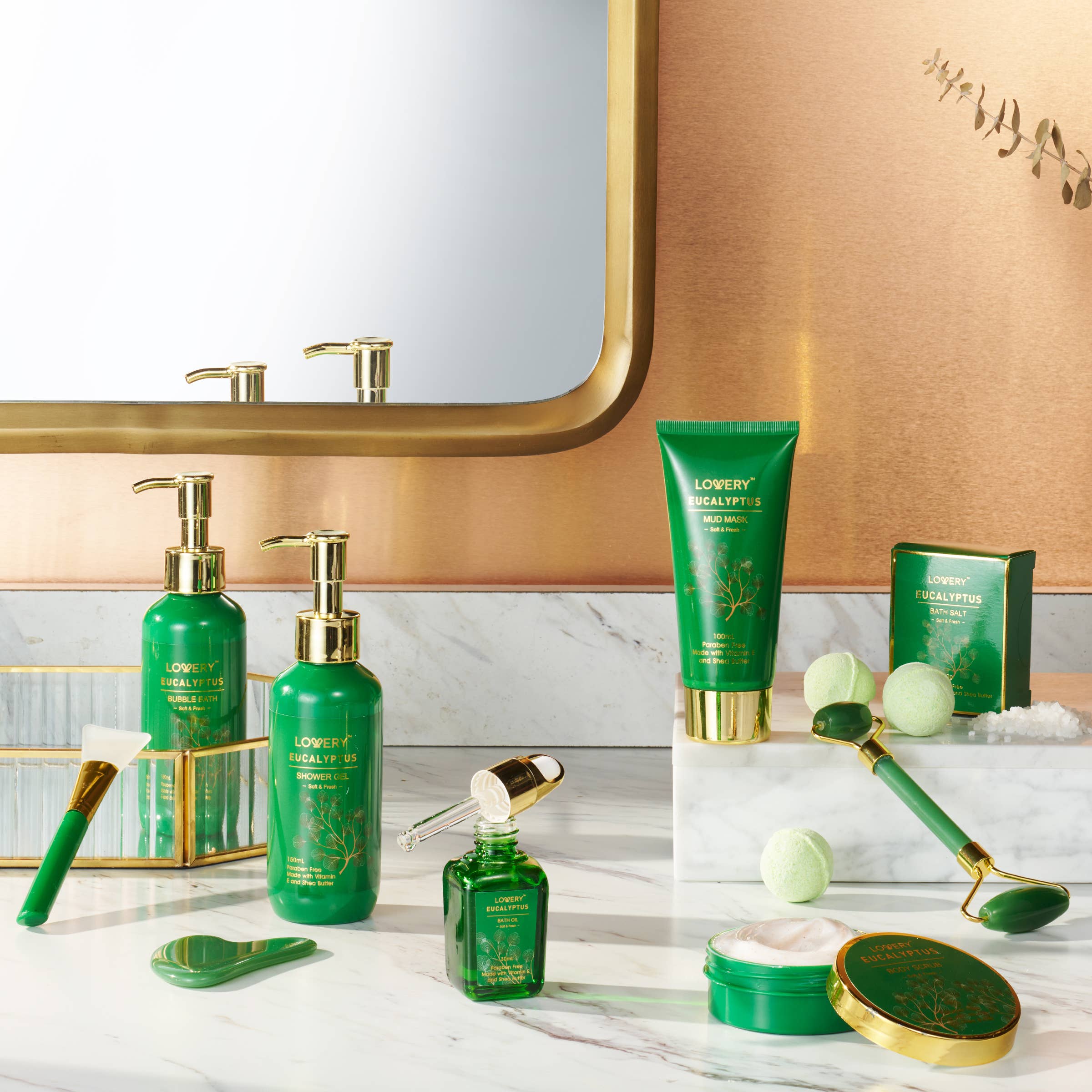 Eucalyptus Home Spa Bath & Body Care Set