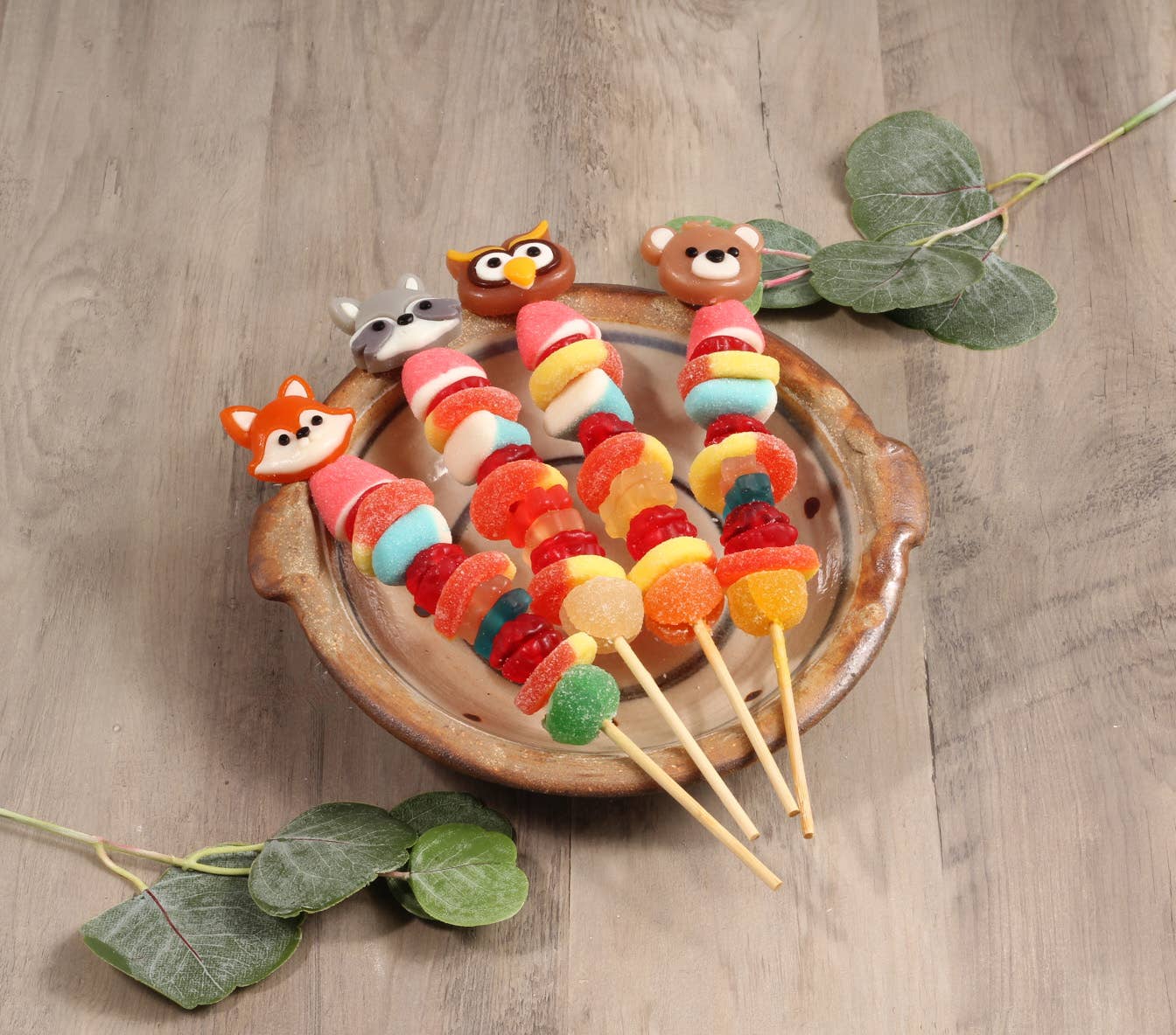 Woodland Characters Gummy Kabobs