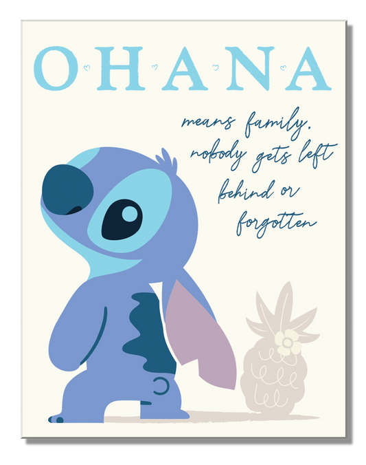 Ohana Means Family...Stitch Tin Sign