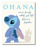Ohana Means Family...Stitch Tin Sign