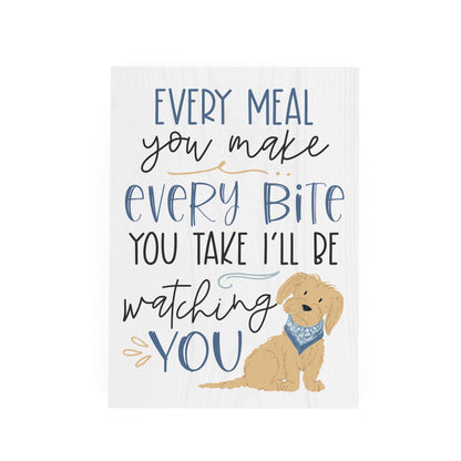 Every Meal You Make, Every Bite You Take Wood Block Décor