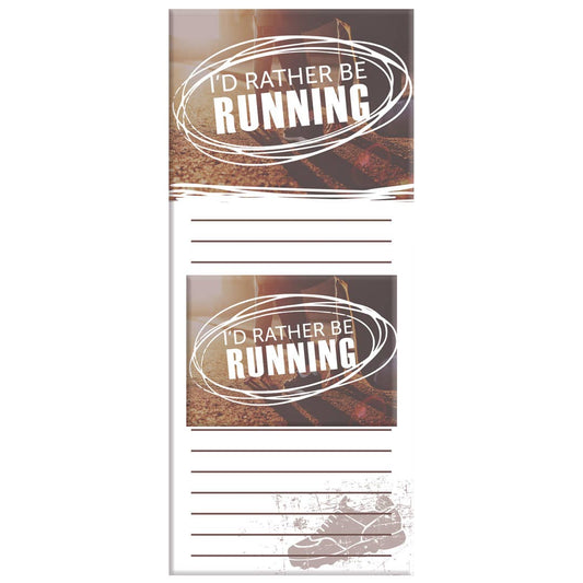 I'd Rather Be Running Magnetic Notepad