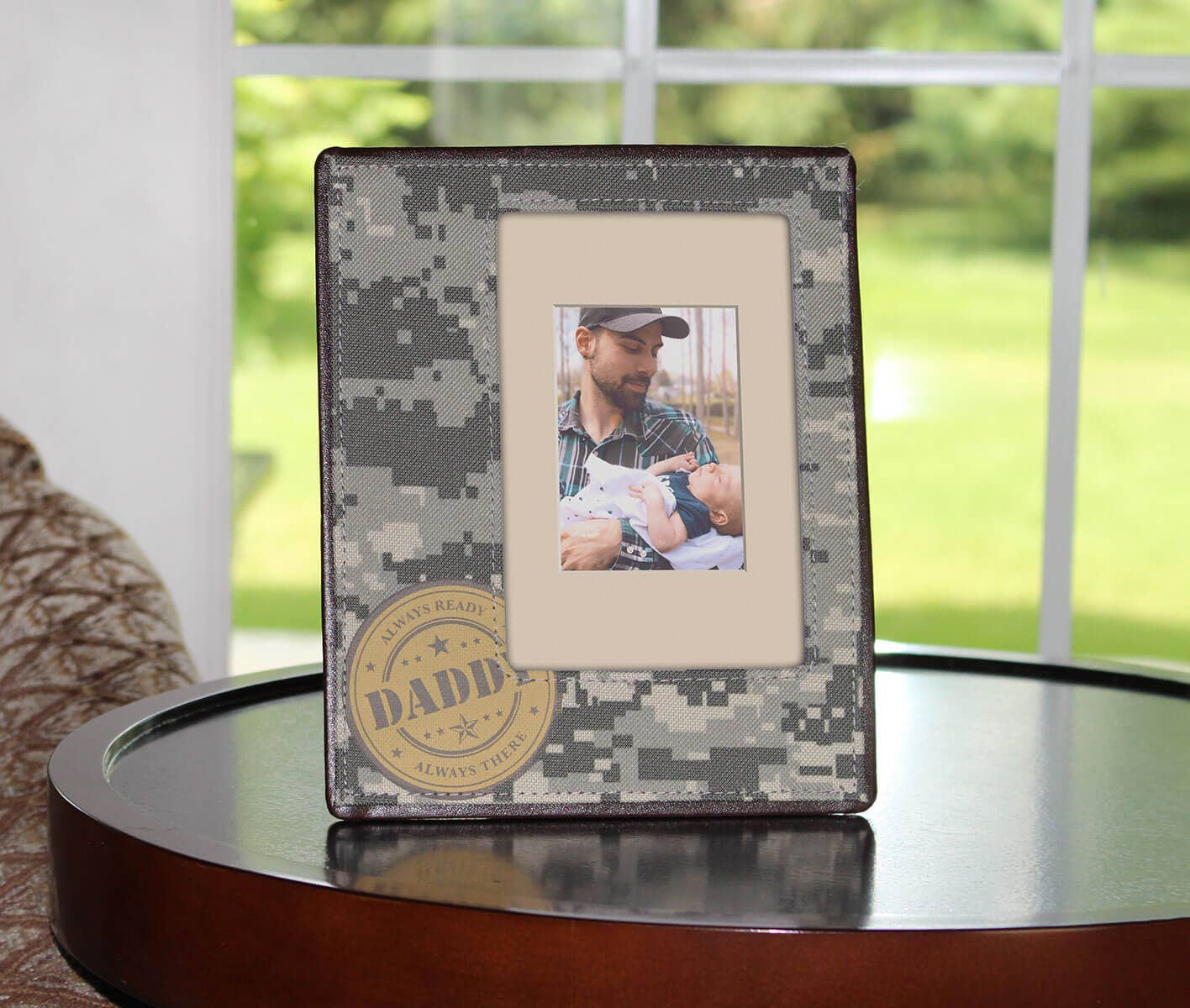 Camouflage Baby Picture Frame for Dad