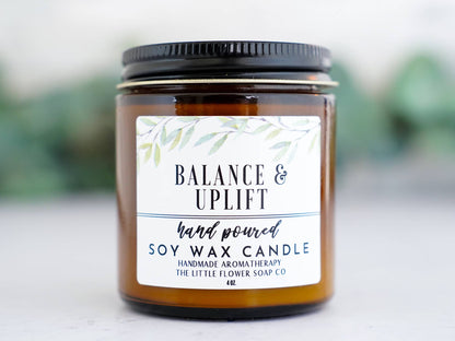 The Little Flower Soap Co - Balance and Uplift 4oz Soy Candle