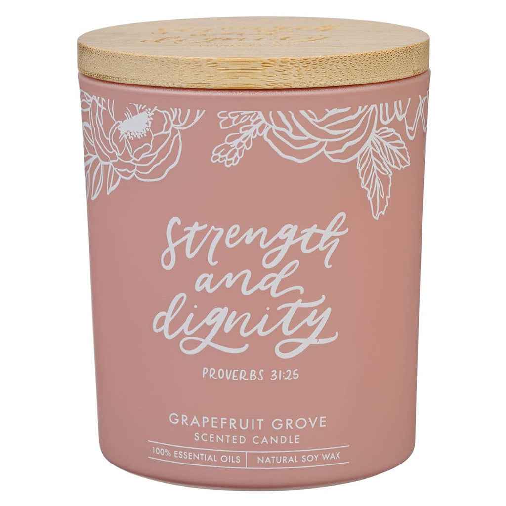 Strength & Dignity Prov 31:25 Candle