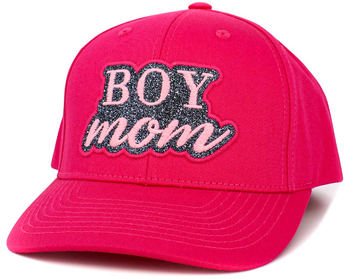 Boy Mom Pink Snapback Hat