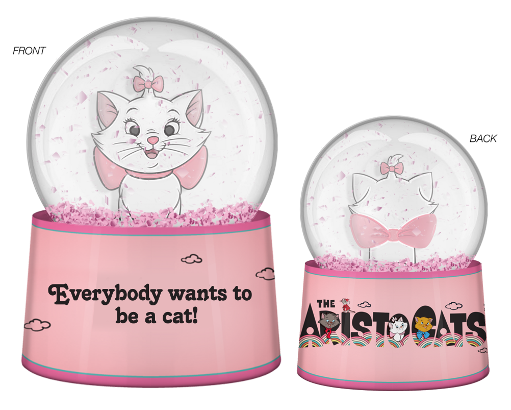 Aristocats Marie Light Up Snow Globe