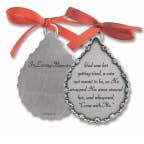 God Saw Her Memorial Tear Ornament