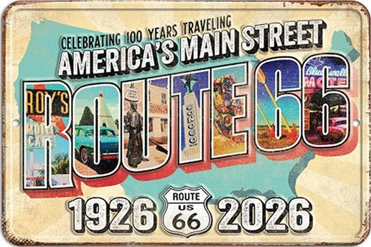 Route 66 America's Main Street Centennial Parking Sign